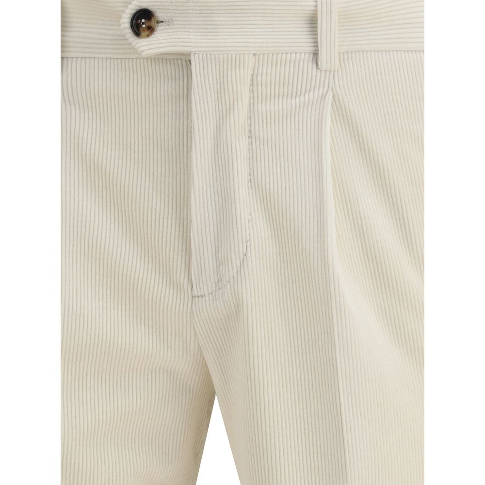 Brunello Cucinelli Cream Cotton Two-Piece Suit - Image 3