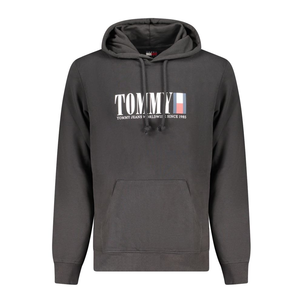 Tommy Hilfiger Black Cotton Men's Hoodie