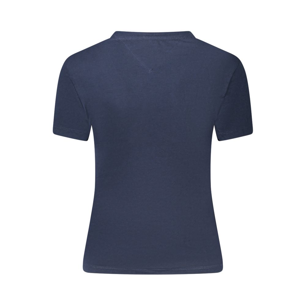 Tommy Hilfiger Blue Cotton Women T-Shirt - Image 2