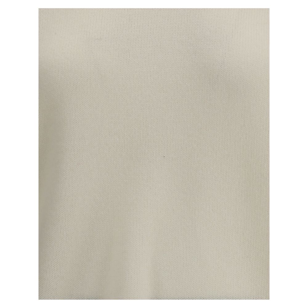 Loulou De Saison Cream Cashmere Cashmere Sweater - Image 3