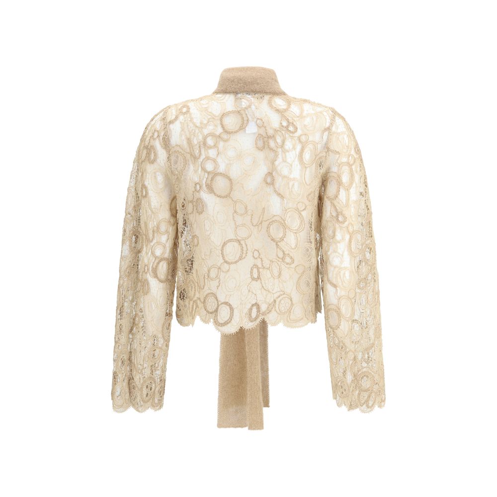 Fabiana Filippi Lace cropped Shirt - Image 2