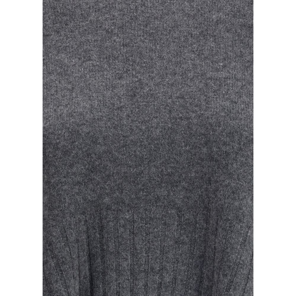 Loulou De Saison Gray Cashmere Sweatshirt - Image 3