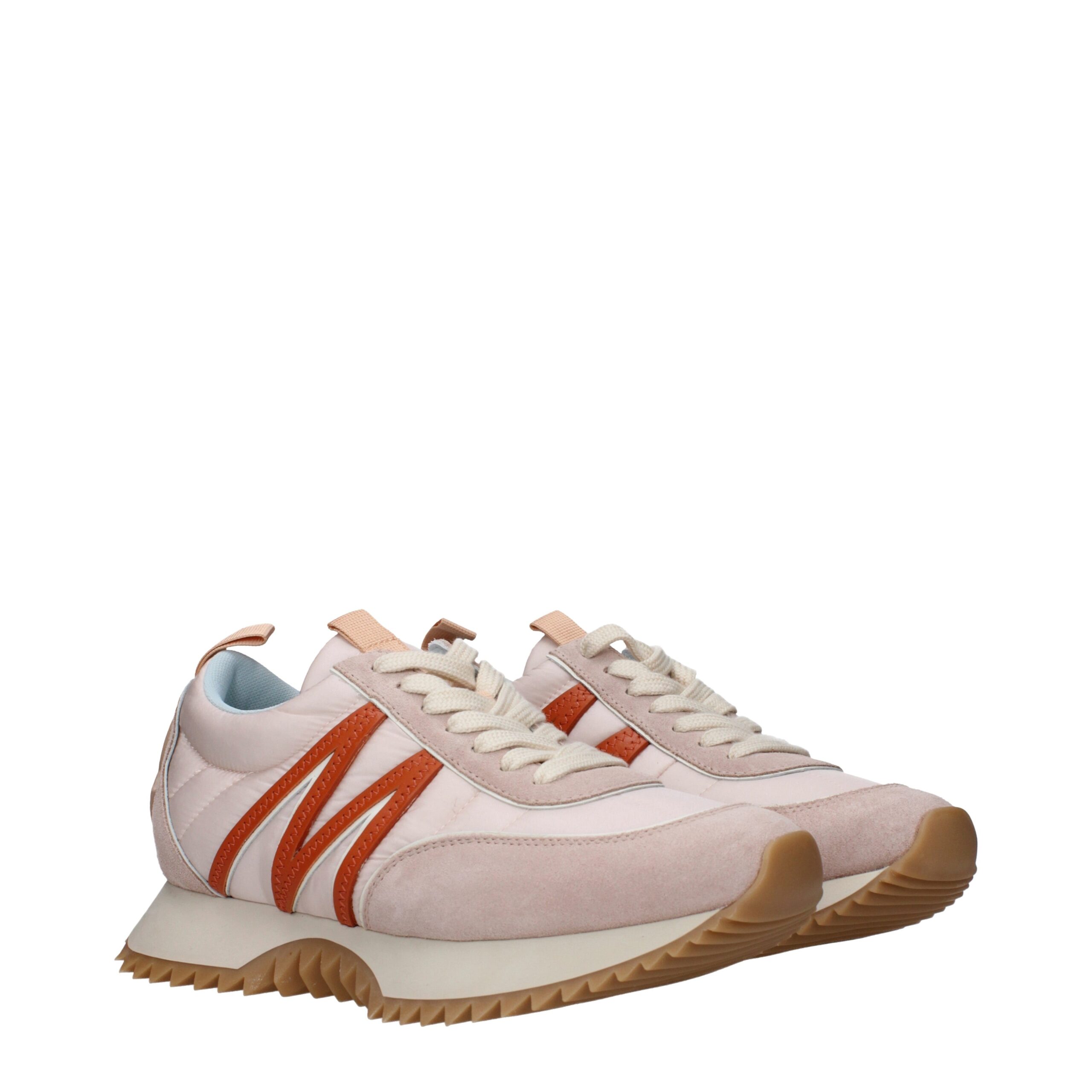 Moncler Pink Fabric Chunky Sneakers - Image 2