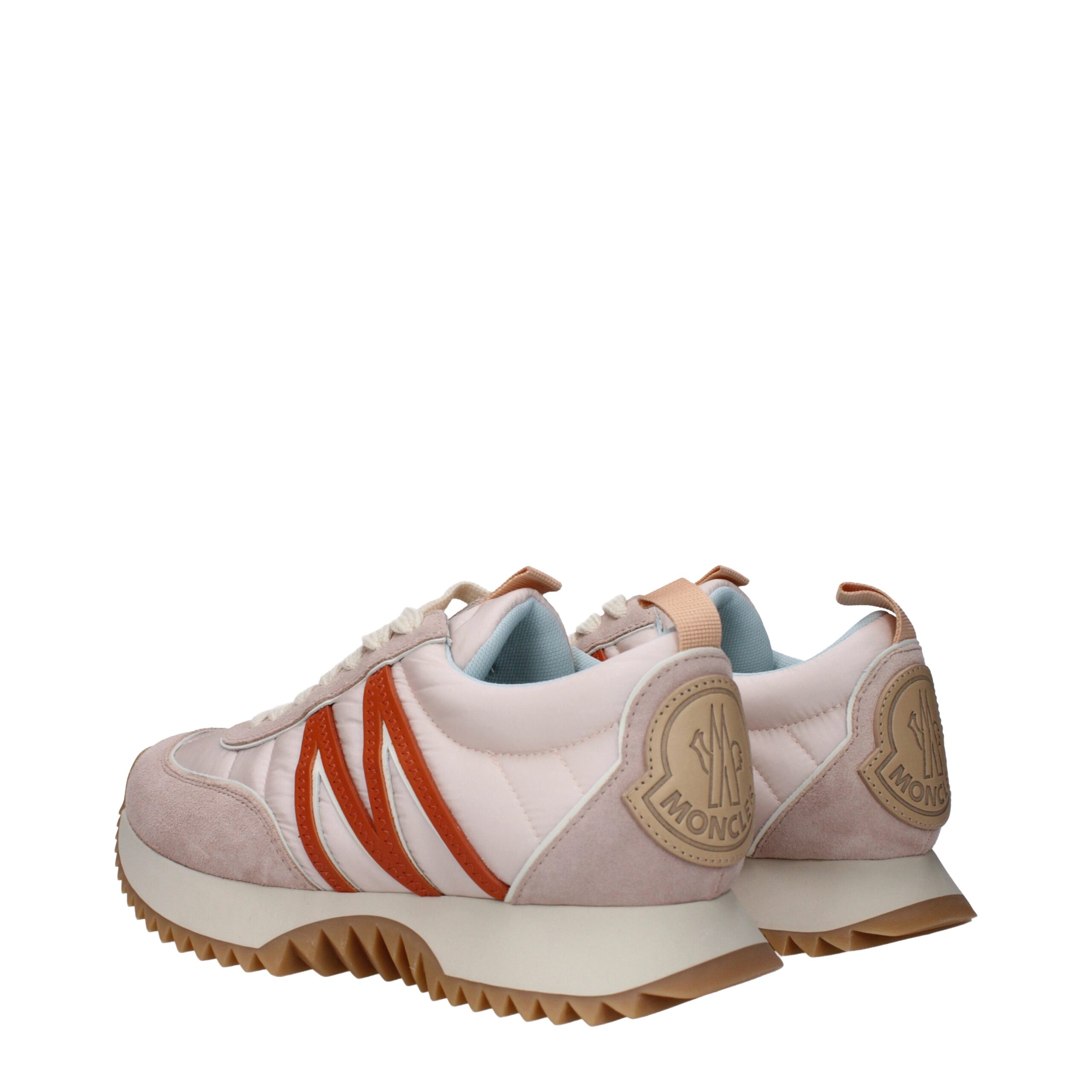 Moncler Pink Fabric Chunky Sneakers - Image 4