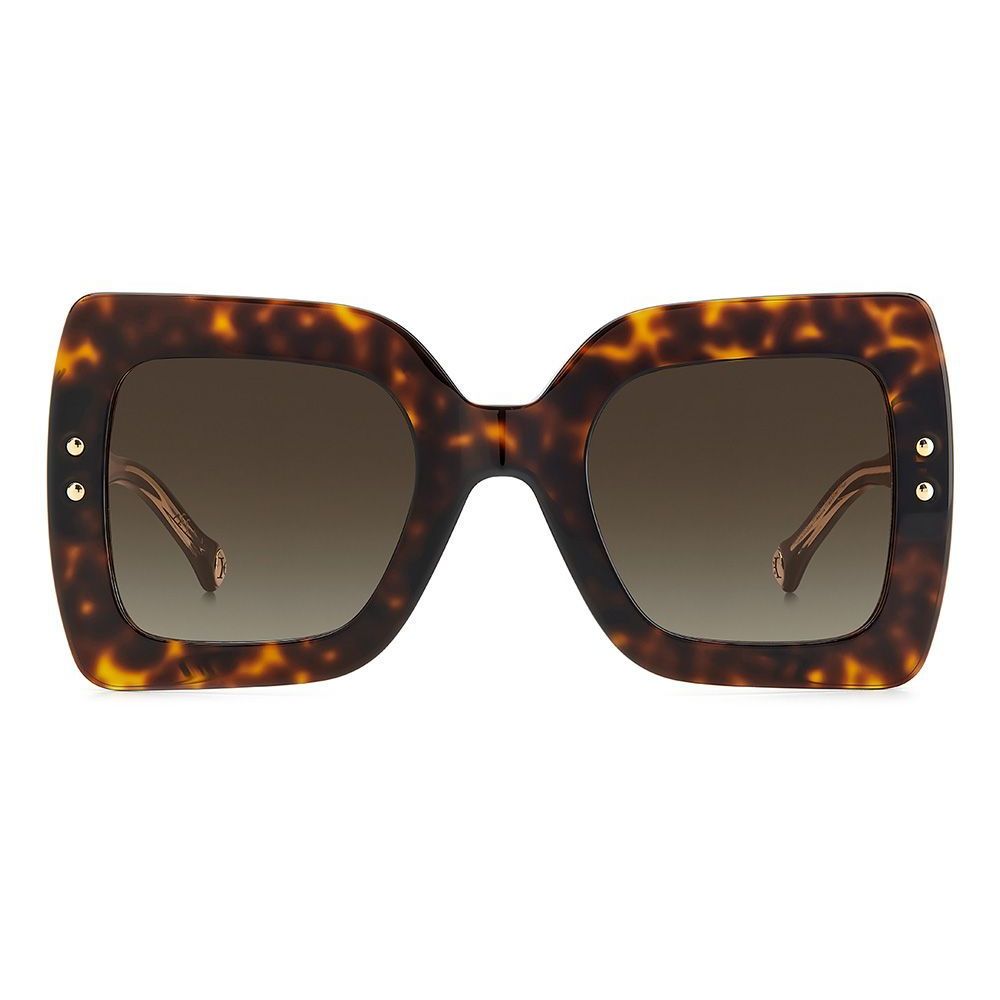 Carolina Herrera Brown Acetate Sunglasses - Image 2