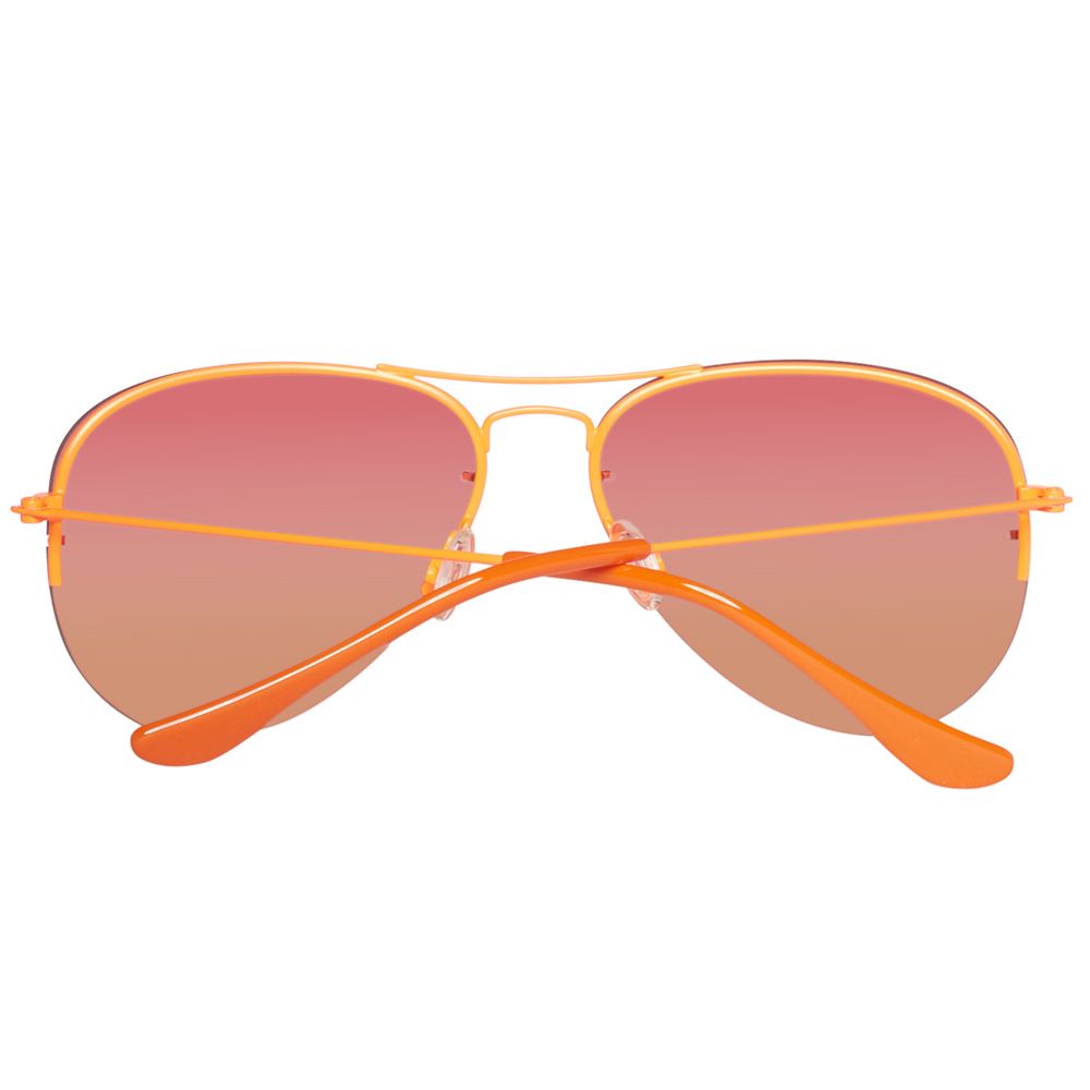 Benetton Orange Metal Sunglasses - Image 3