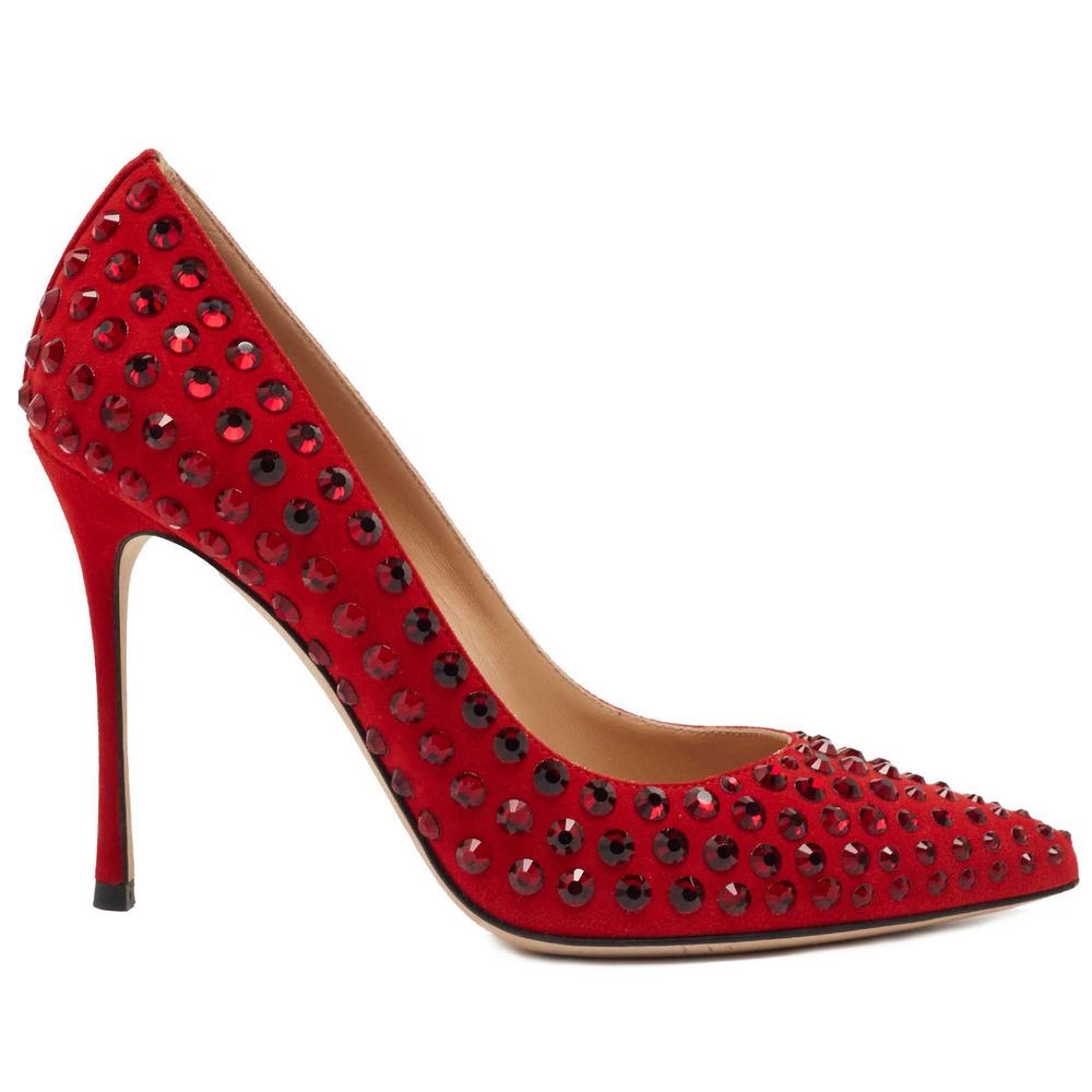Sergio Rossi Red Calfskin Pump