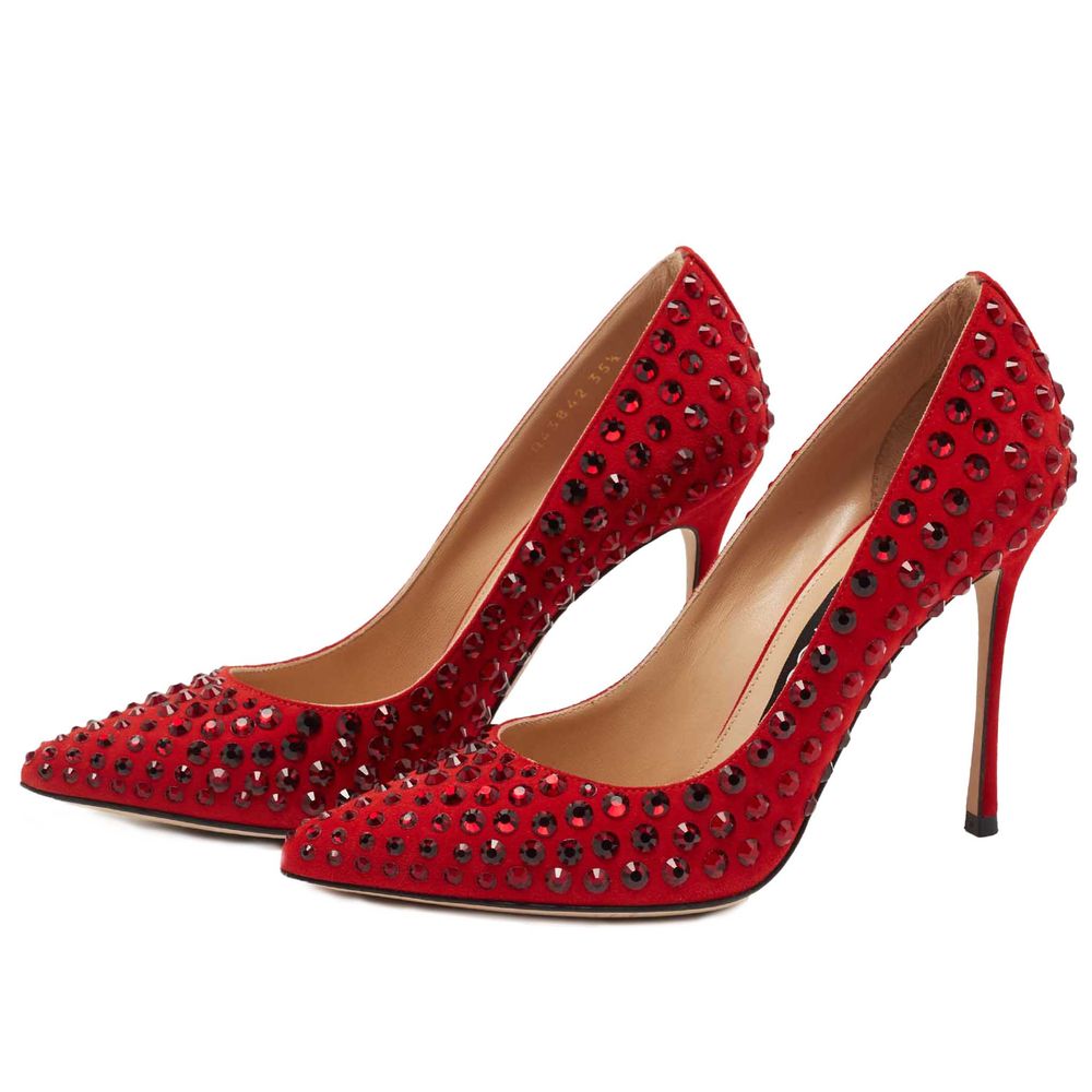 Sergio Rossi Red Calfskin Pump - Image 2