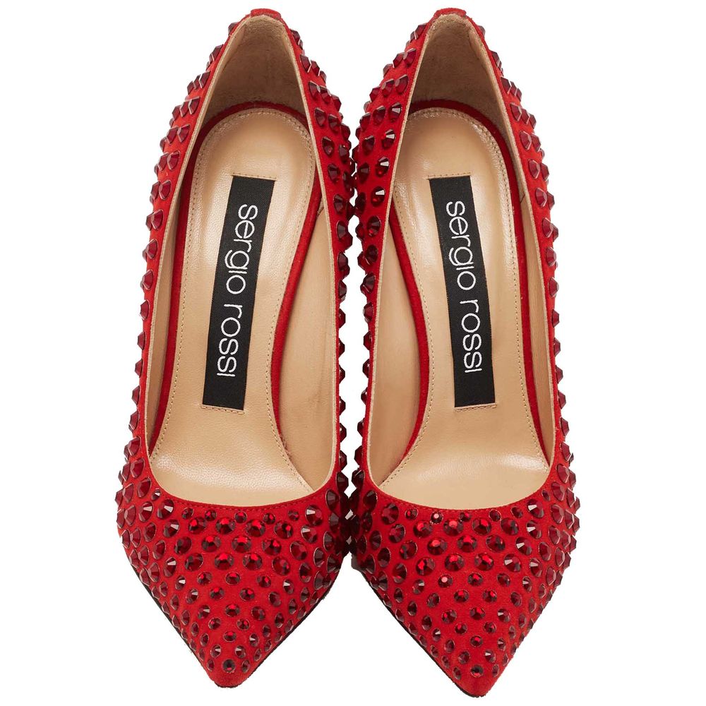 Sergio Rossi Red Calfskin Pump - Image 3