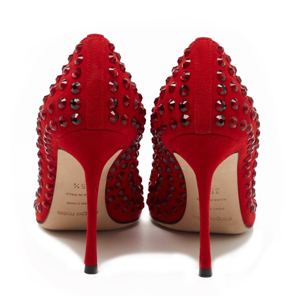 Sergio Rossi Red Calfskin Pump - Image 5