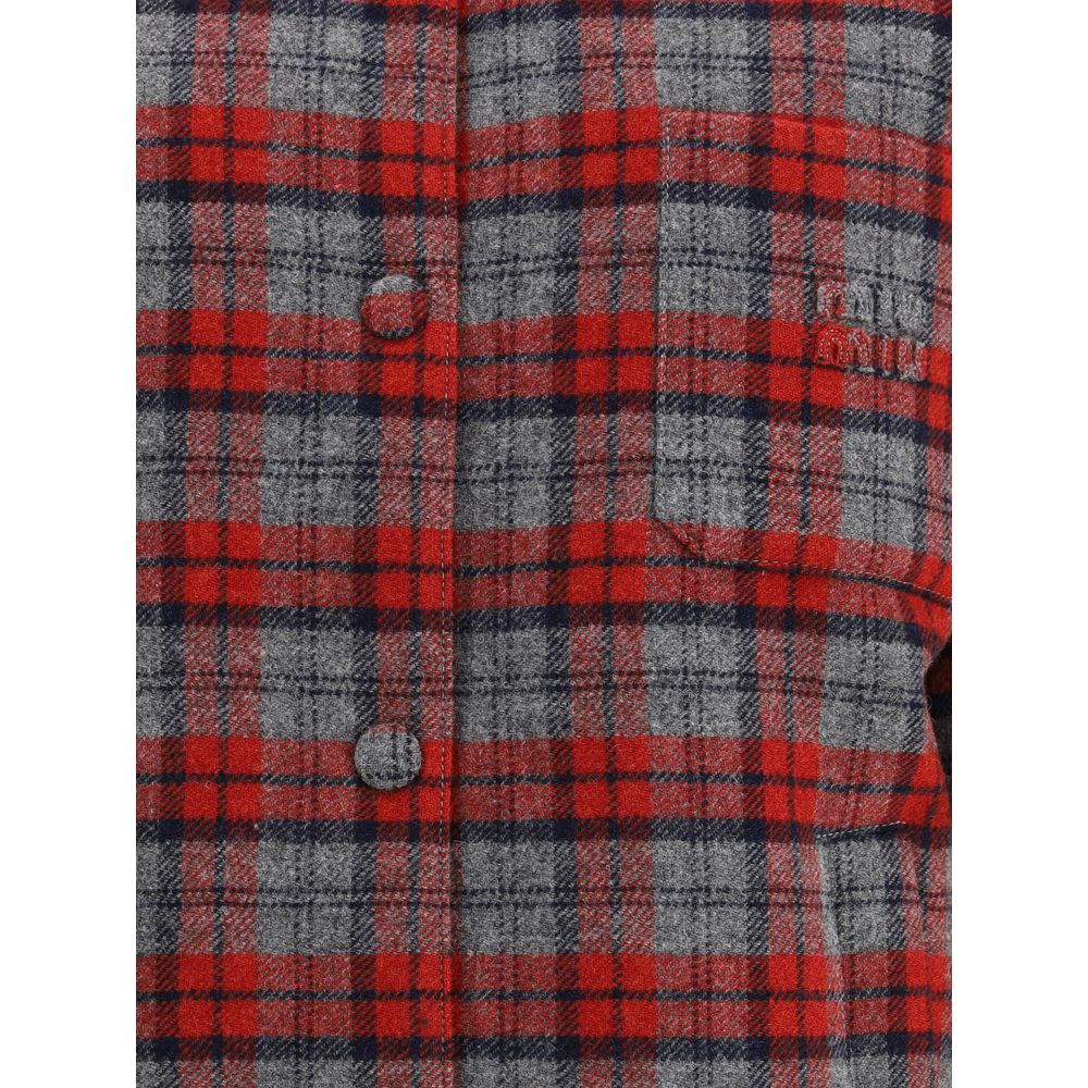 Miu Miu Plaid bomber Jacket - Image 3