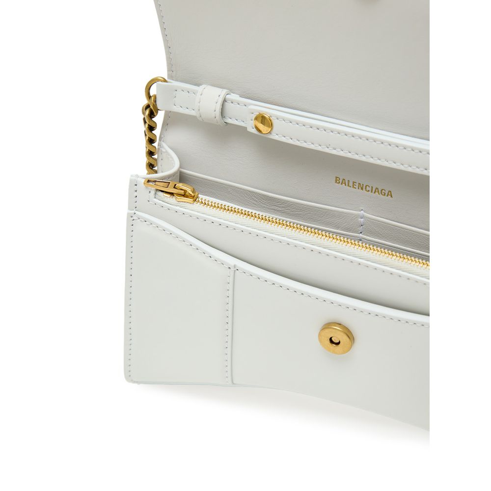 Balenciaga White Leather Shoulder Bag - Image 5