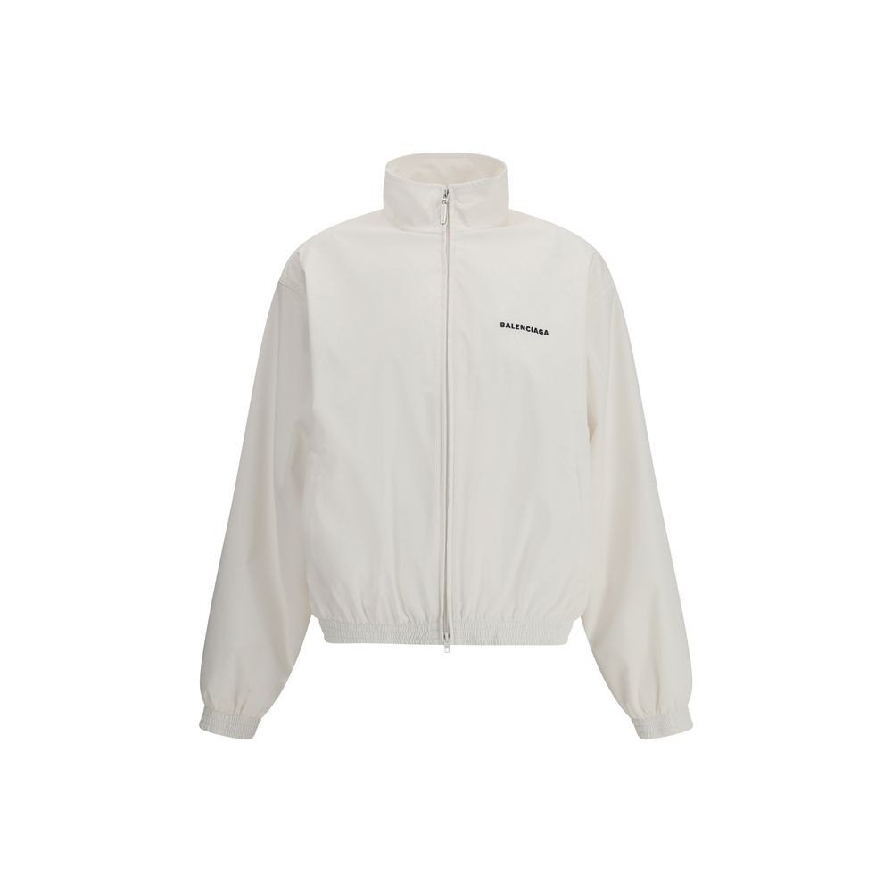 Balenciaga White Polyester Shell Jacket