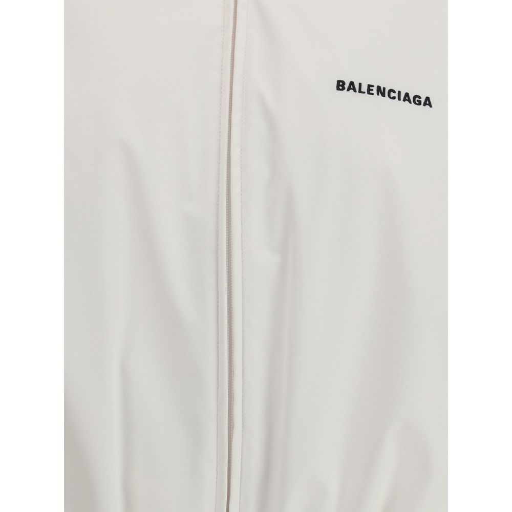 Balenciaga White Polyester Shell Jacket - Image 3