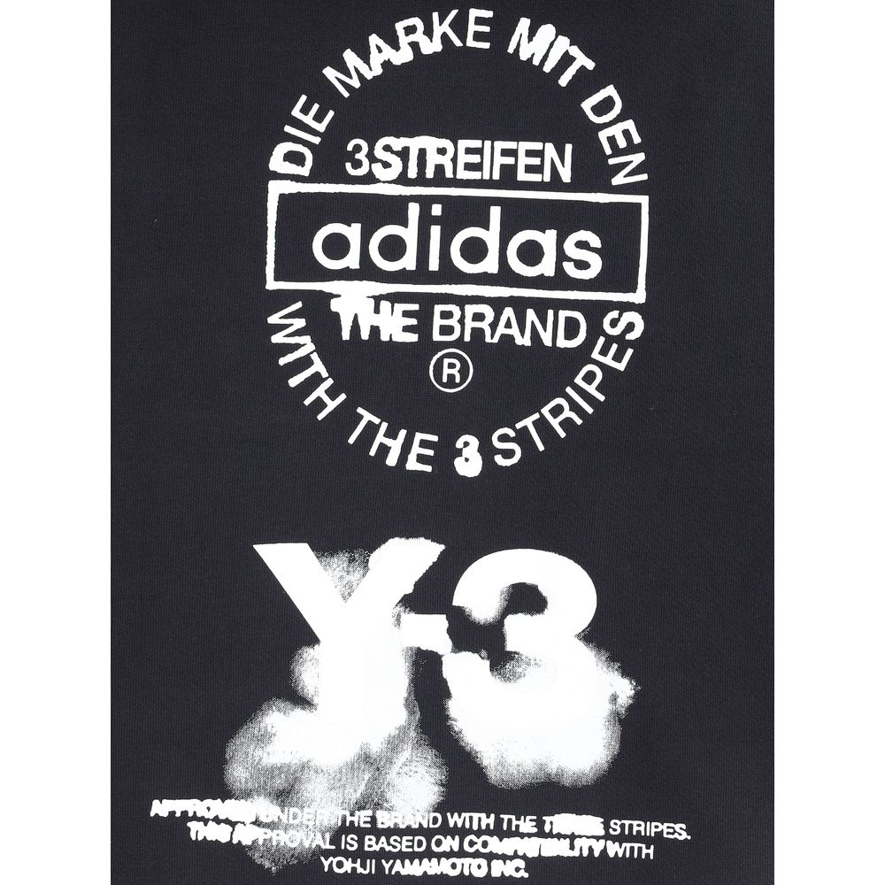 Y-3 Black Cotton Sweatshirt - Image 3