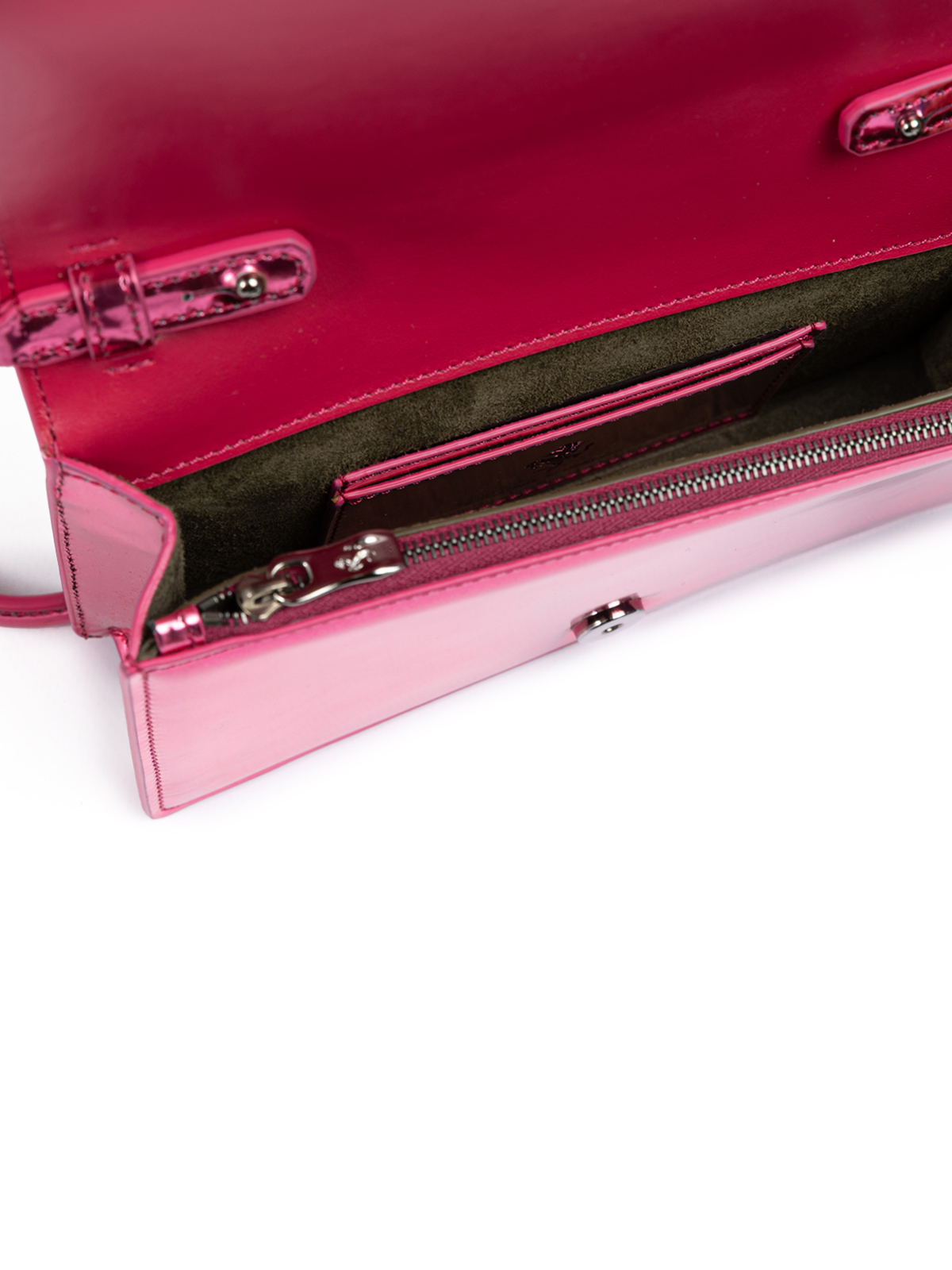 Ferrari Metal Pink GT patent leather bag with chain - Image 5