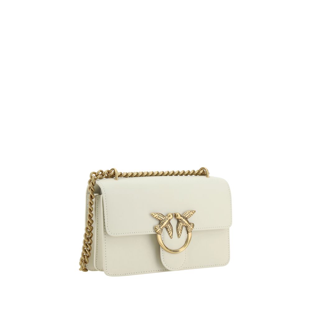 PINKO Beige Calf Leather Bos Taurus Shoulder Bag - Image 2