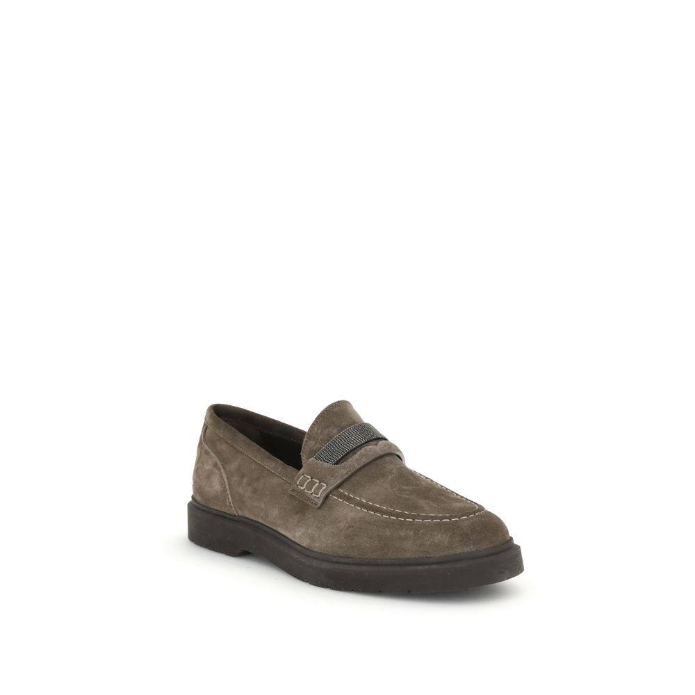 Brunello Cucinelli Leather Loafers - Image 2