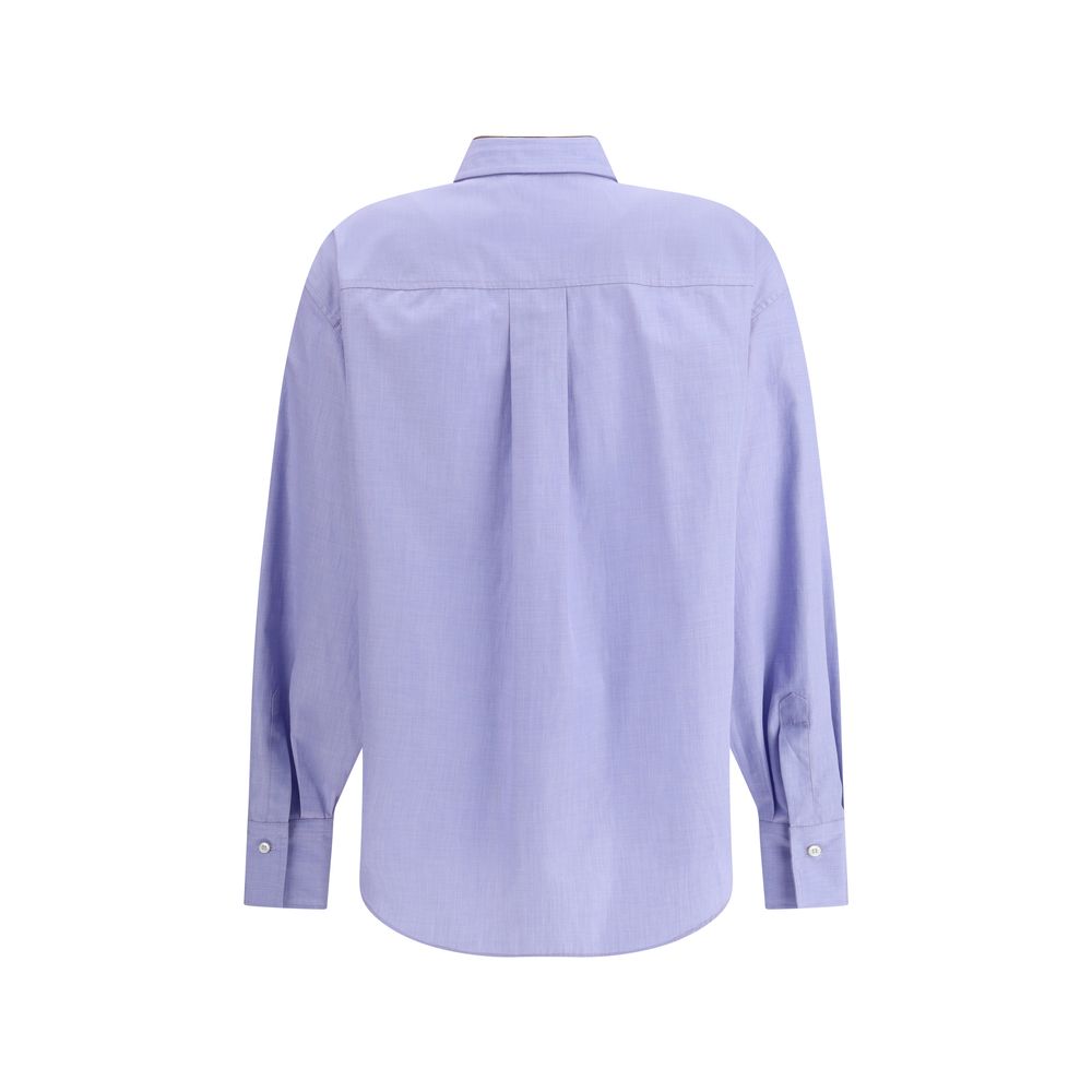 Brunello Cucinelli Light Blue Cotton Dress Shirt - Image 2