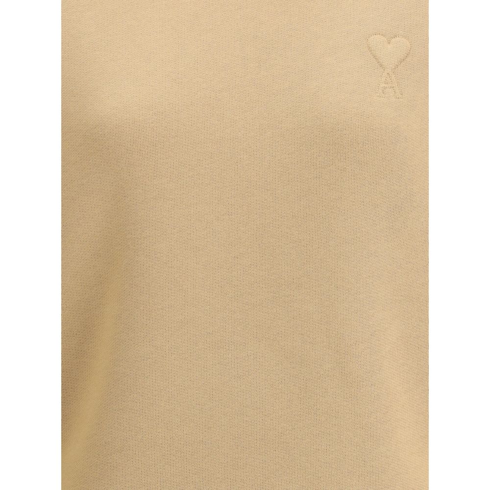 Ami Paris Beige Cotton Sweatshirt - Image 3