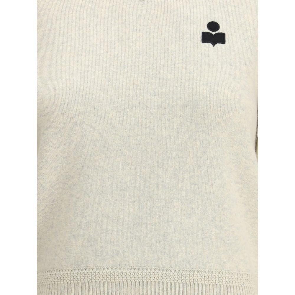 Marant Etoile Cream Cotton Sweatshirt - Image 3
