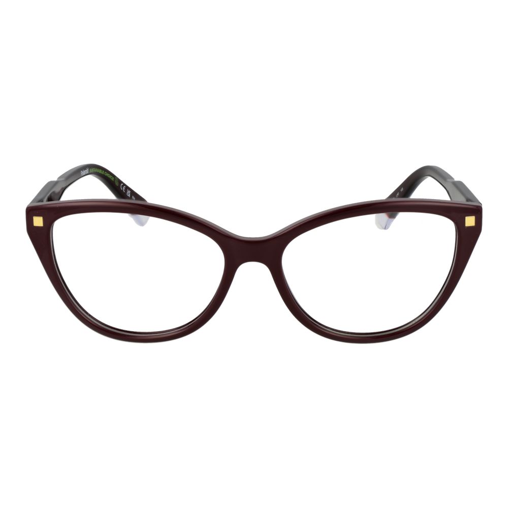 Polaroid Burgundy Plastic Glasses (Frames) - Image 2