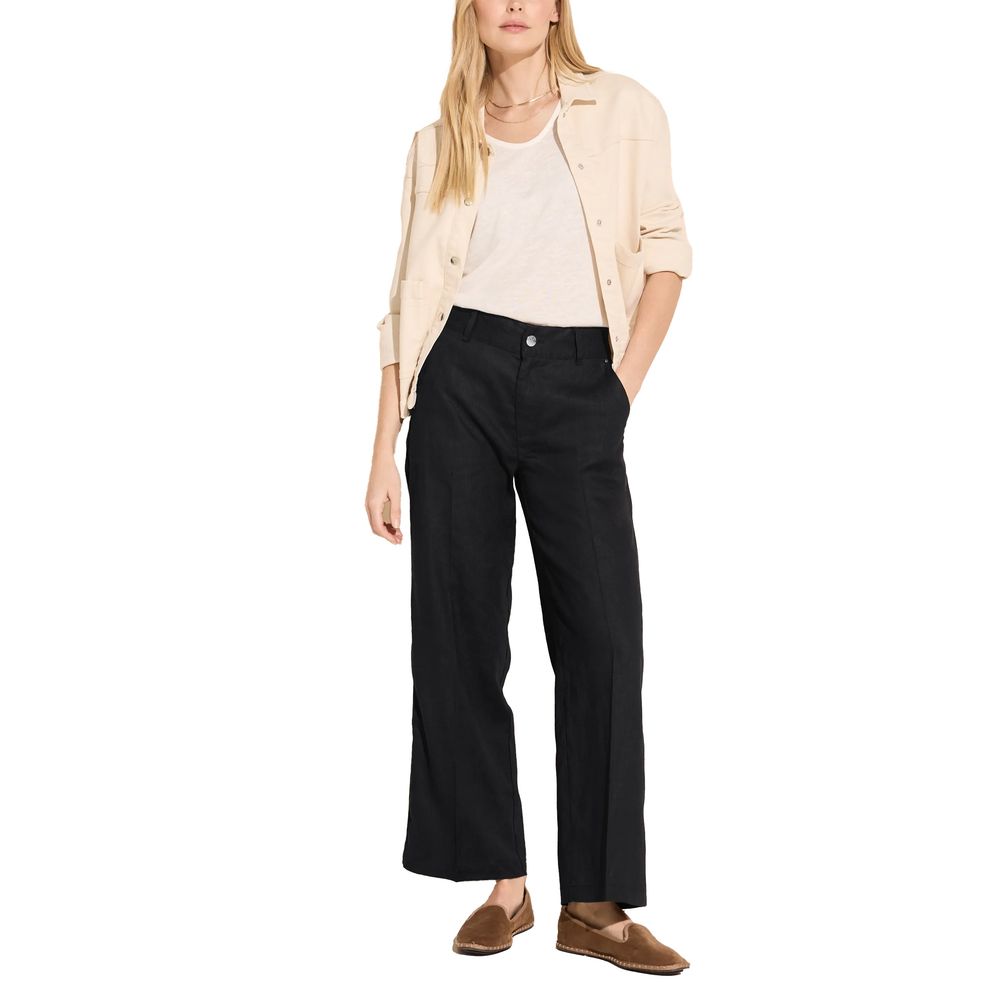Street One Black Linen Pant - Image 2