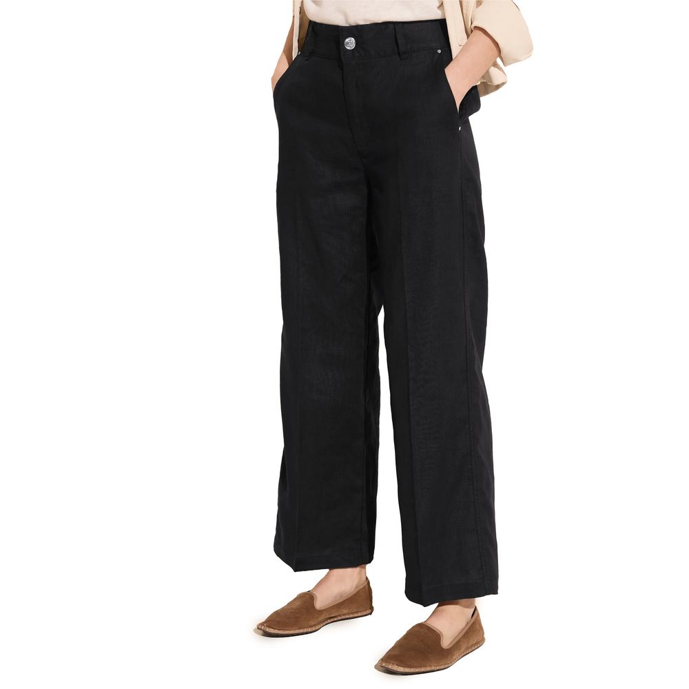 Street One Black Linen Pant - Image 4