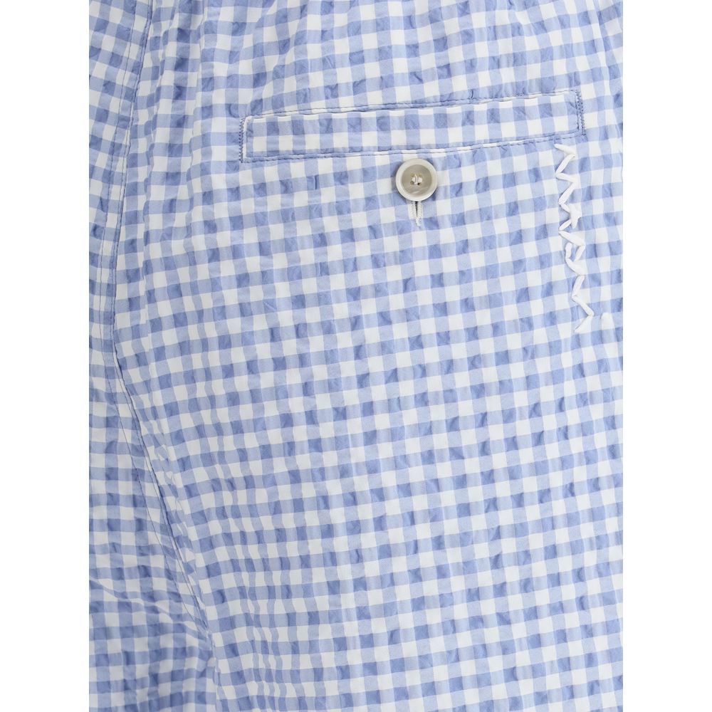 Marni knee-length Vichy Shorts - Image 3