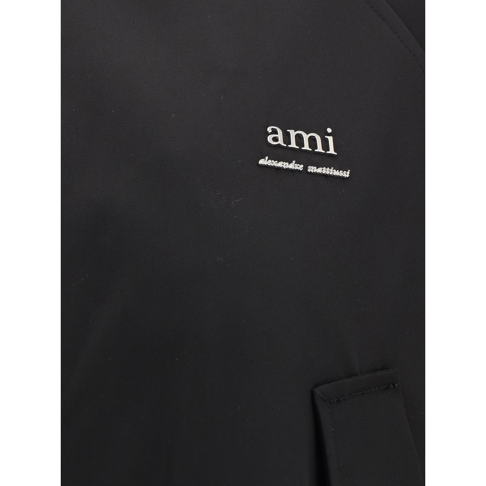 Ami Paris Loose Bomber Jacket - Image 3