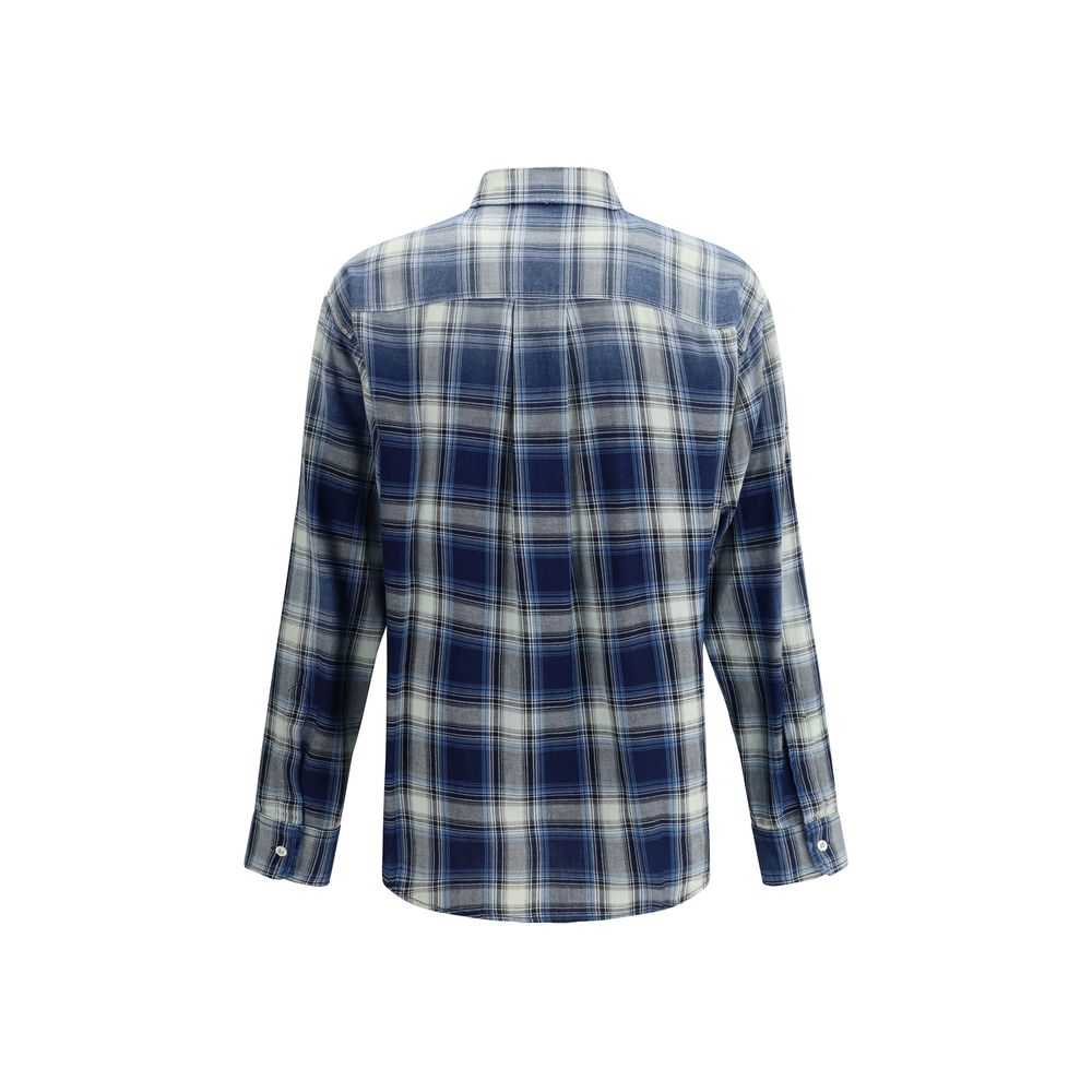 Dsquared² Blue Cotton Pattern Shirt - Image 2