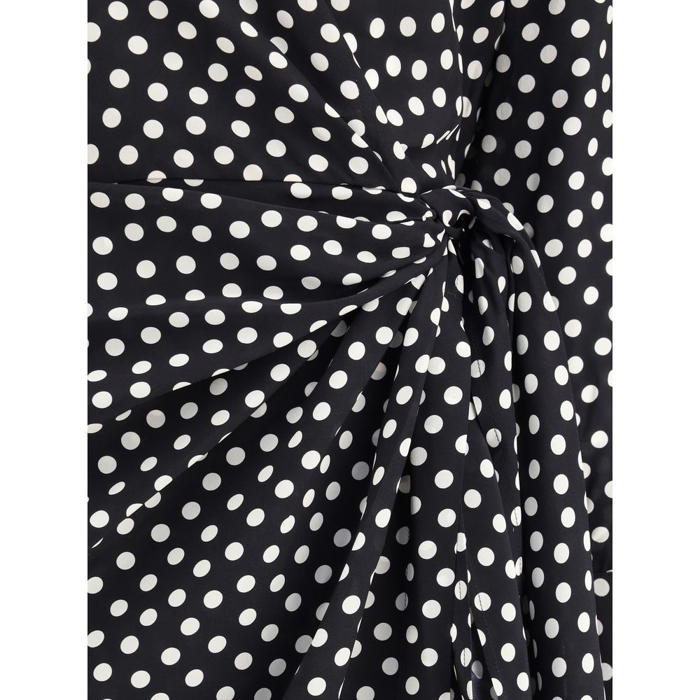 Crida Milano Black Silk Cocktail Dress - Image 3