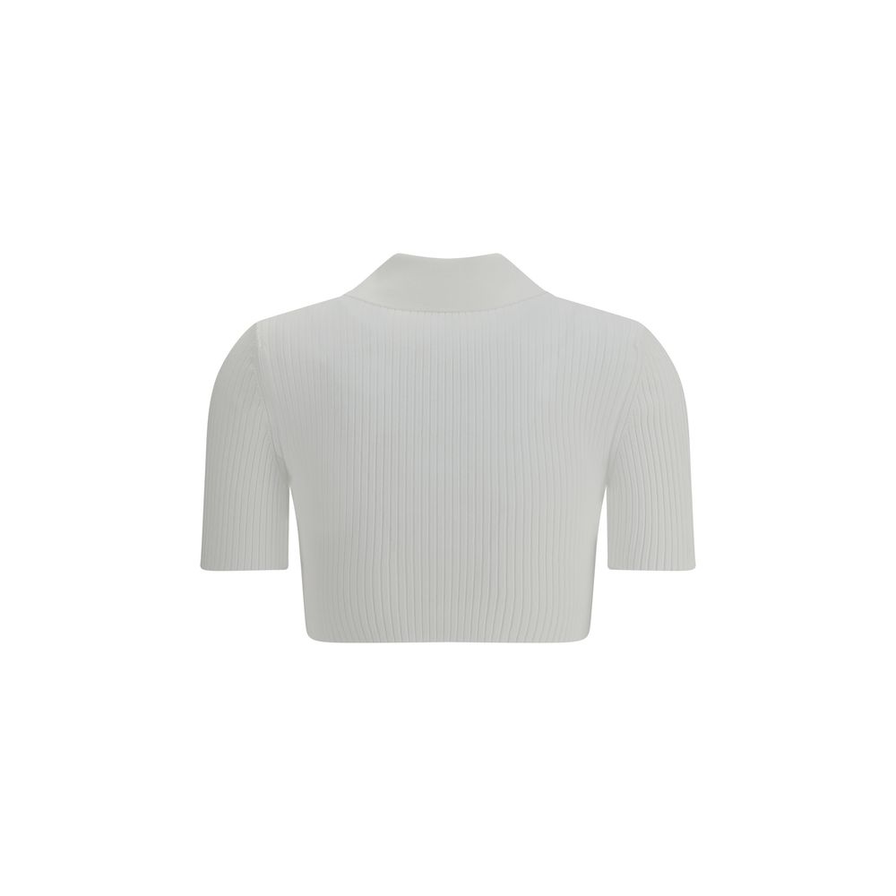 Courrèges Cropped Polo Shirt - Image 2