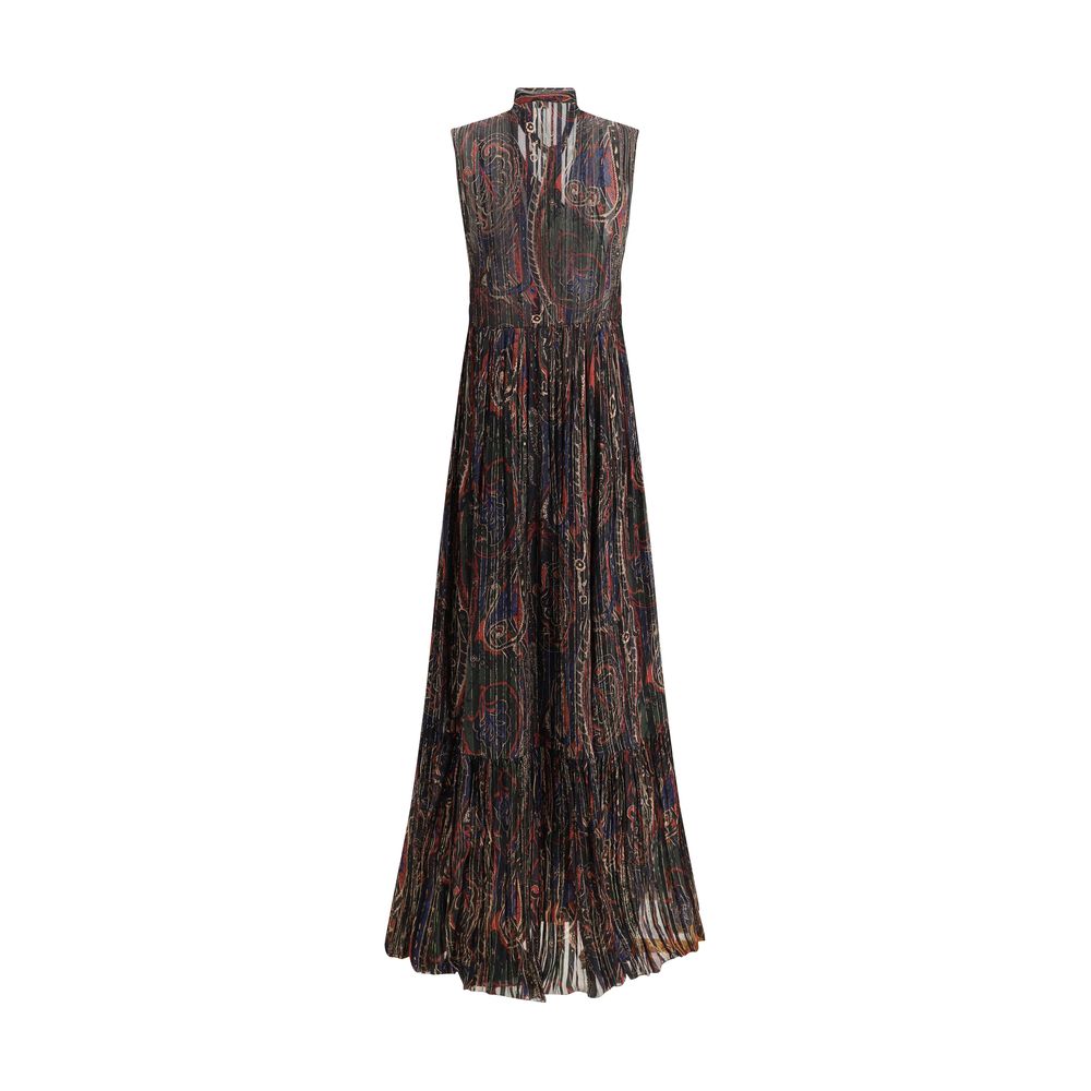 Saint Laurent Paisley long Dress - Image 2
