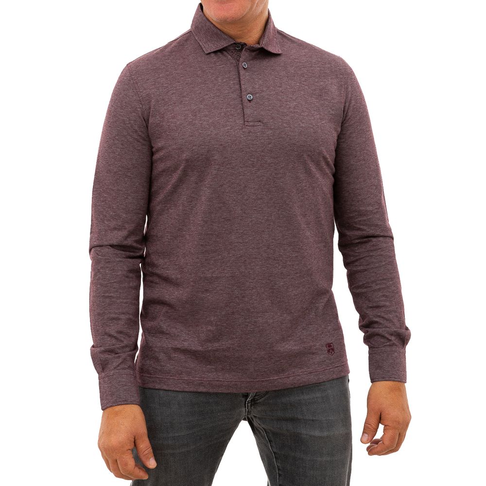 Corneliani Purple Cotton Polo Shirt - Image 2
