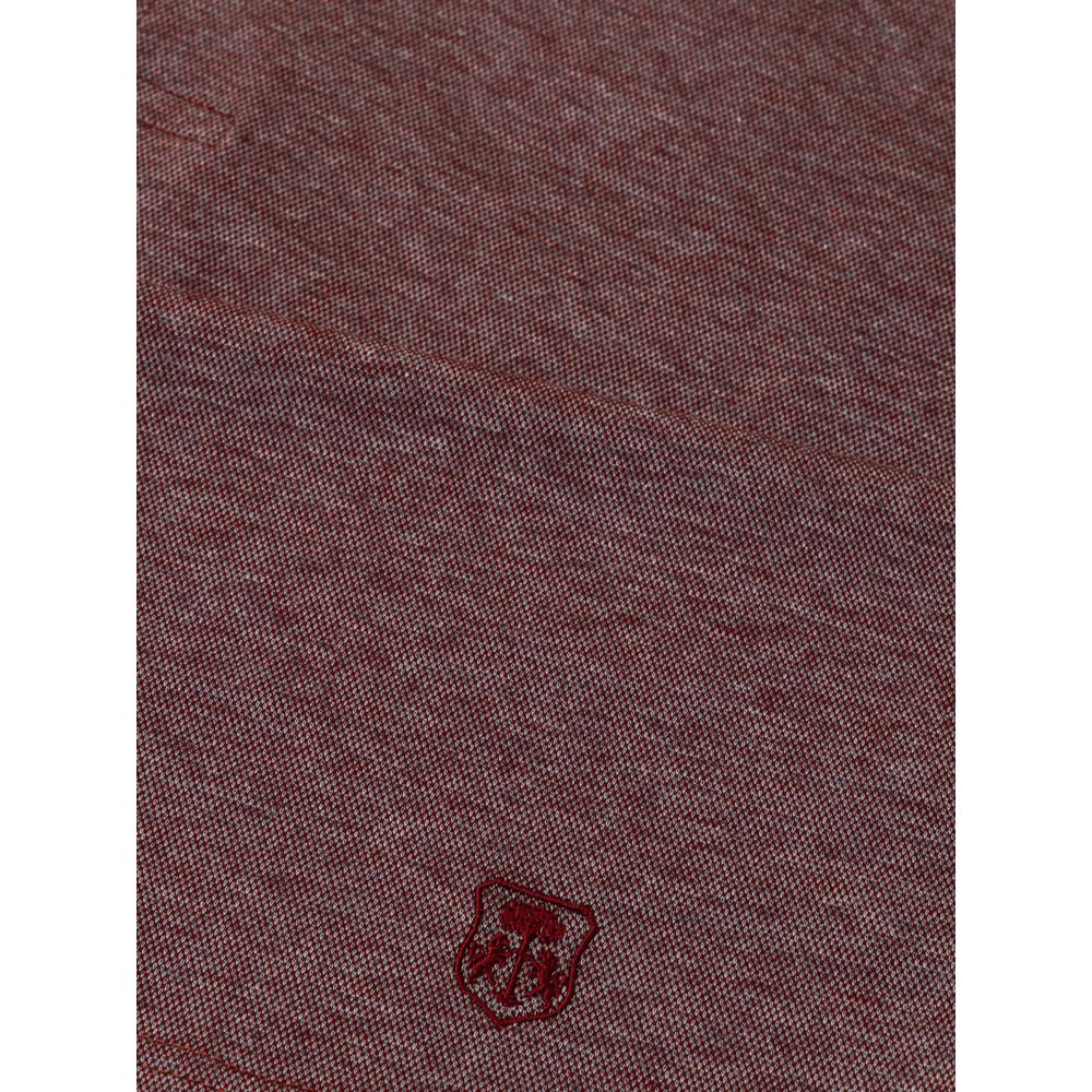 Corneliani Purple Cotton Polo Shirt - Image 5