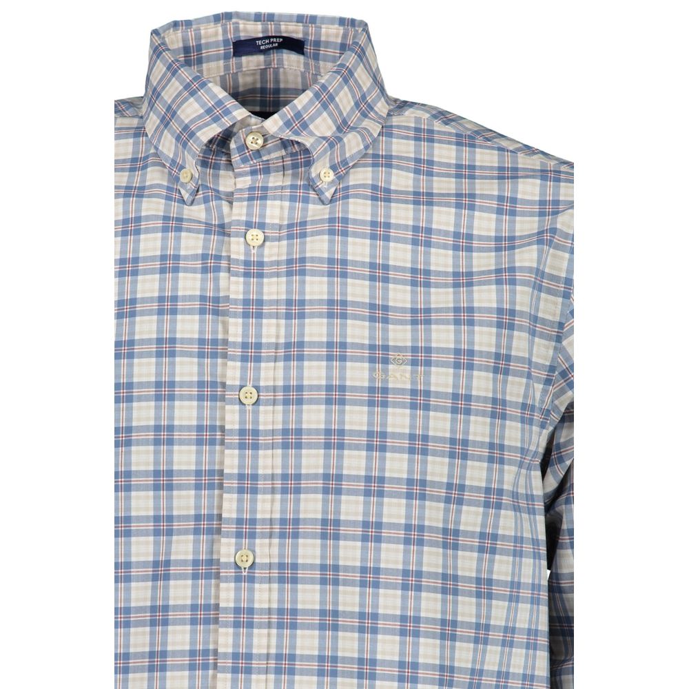 Gant Blue Cotton Men Shirt - Image 3