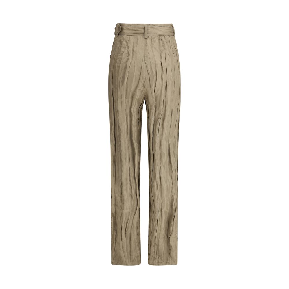 Gabriela Hearst Ruched silk Norman Pants - Image 2