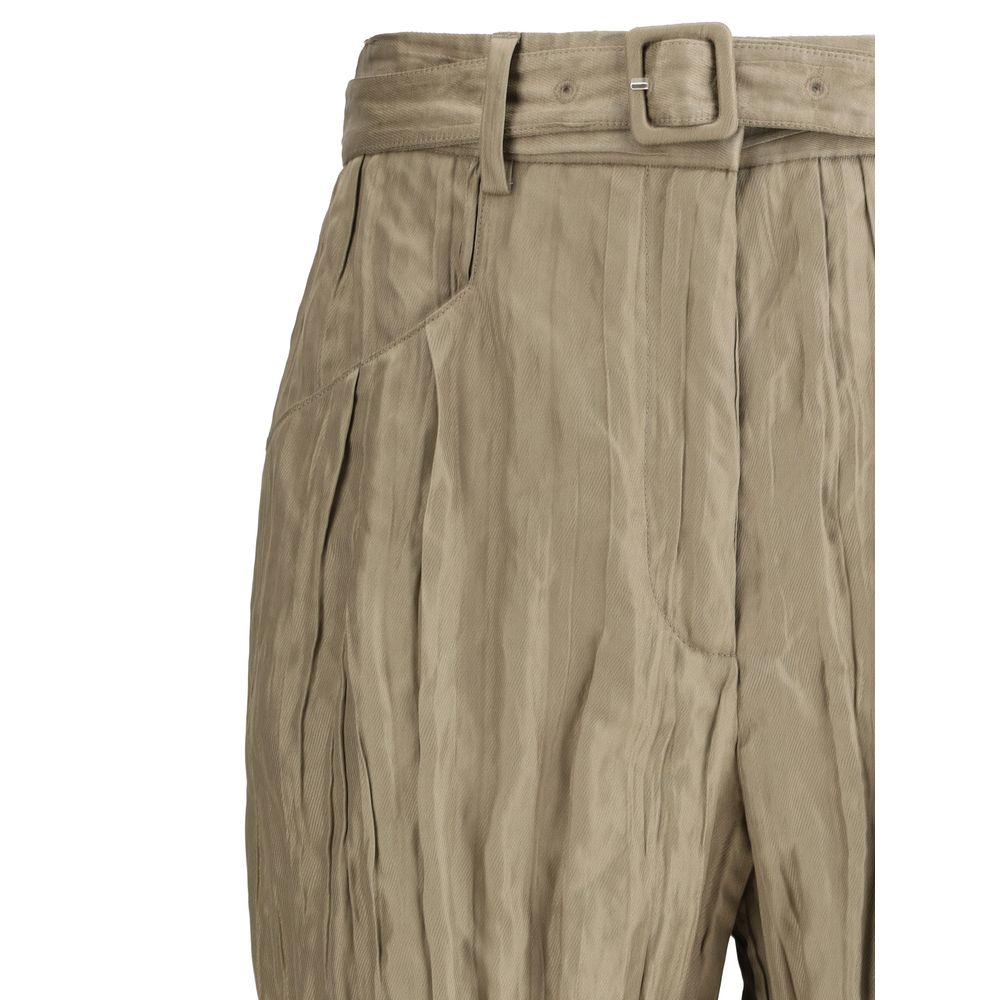 Gabriela Hearst Ruched silk Norman Pants - Image 3