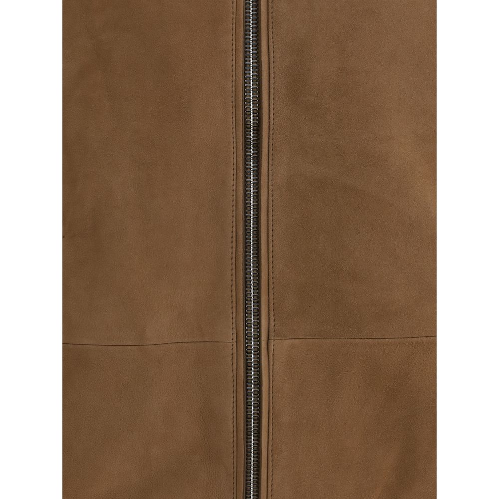 Yves Salomon Suede Bomber Jacket - Image 3