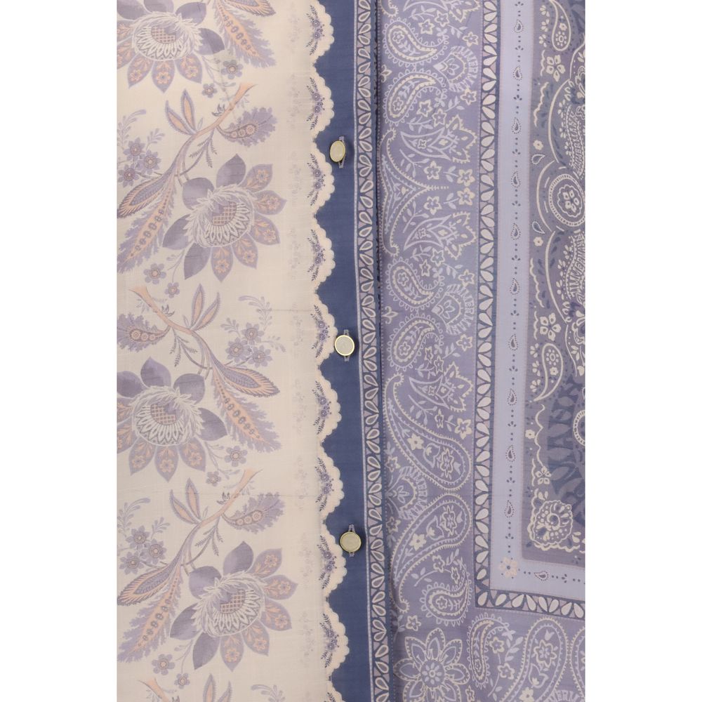 Zimmermann Purple Cotton Pattern Shirt - Image 3