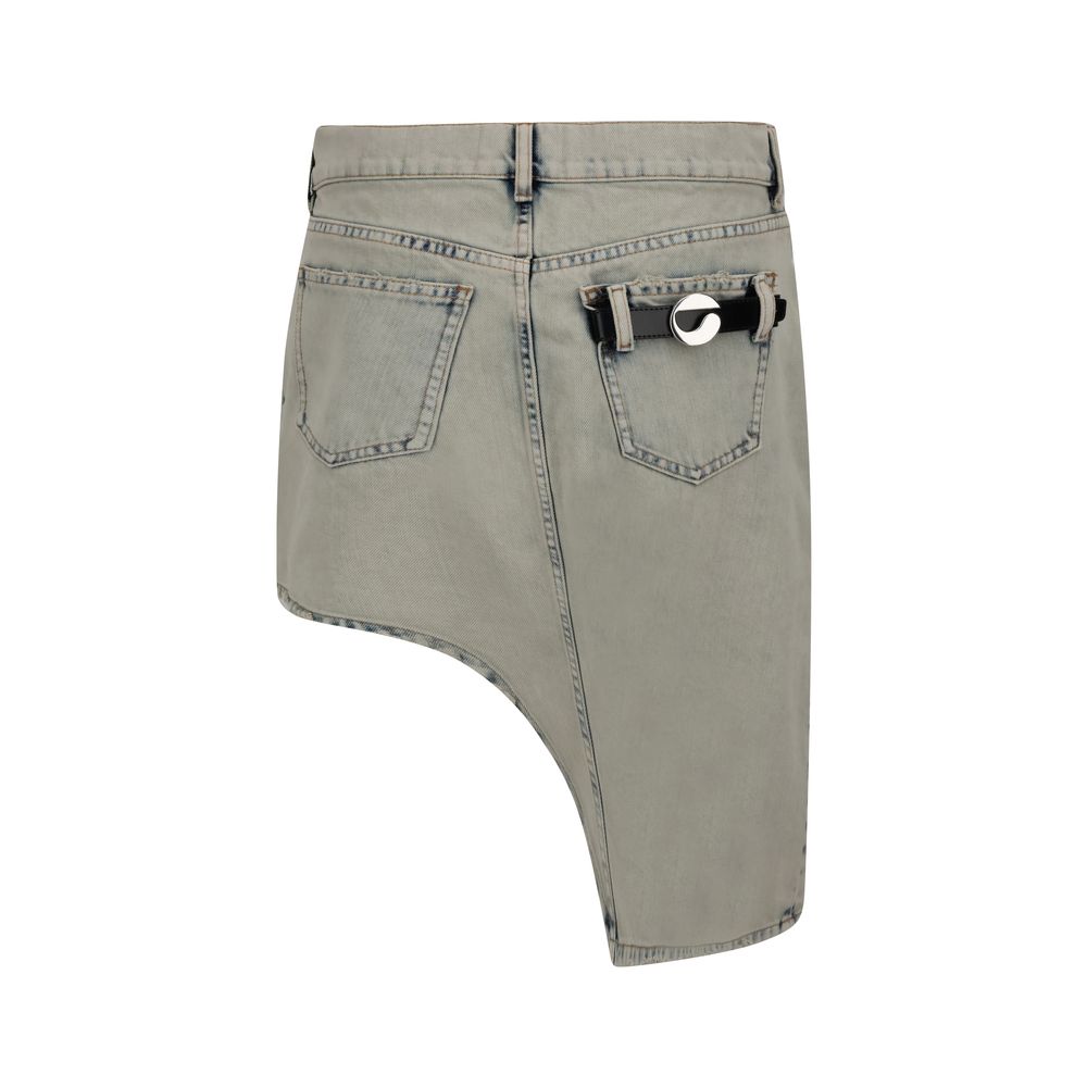 Coperni Asymmetric denim Miniskirt - Image 2