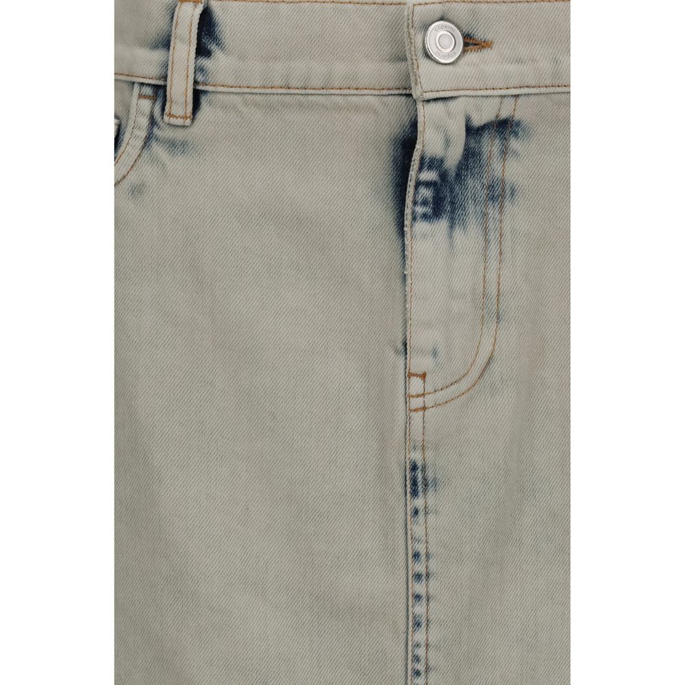 Coperni Asymmetric denim Miniskirt - Image 3