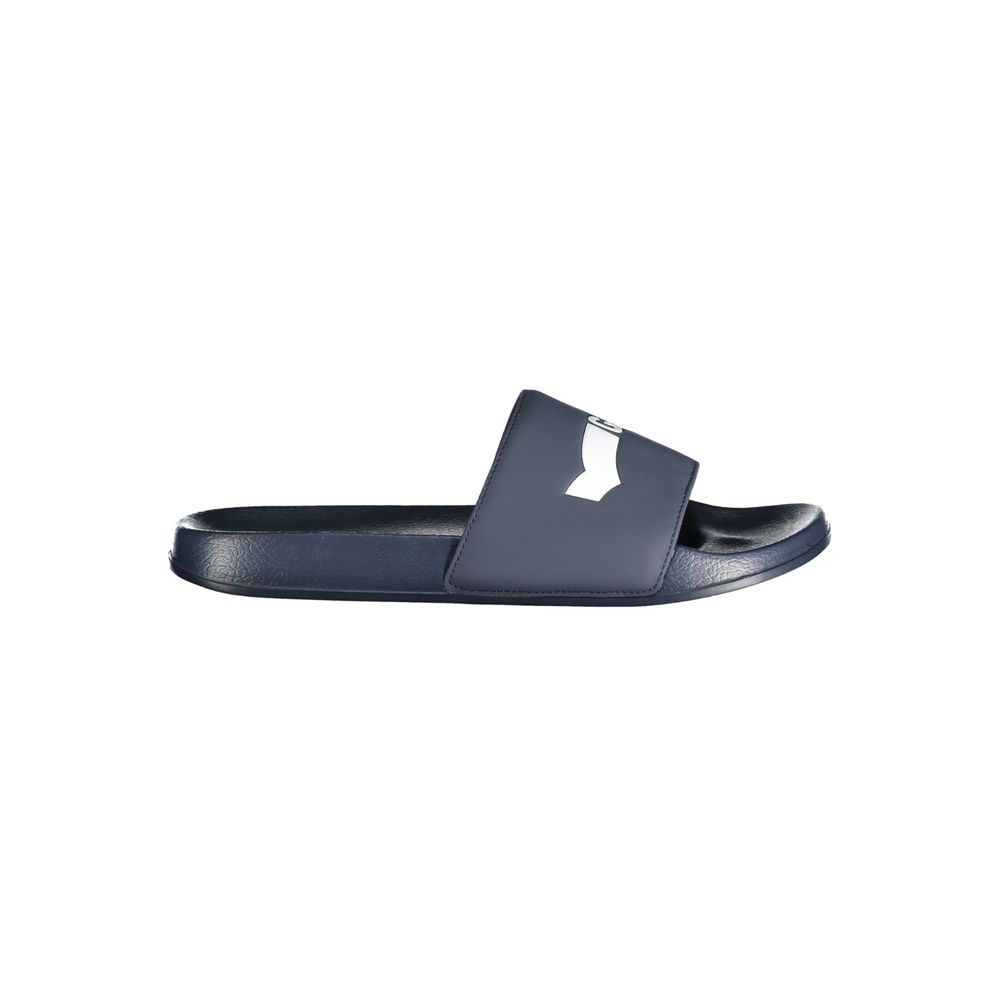 Gas Blue Polyester Men Sandal