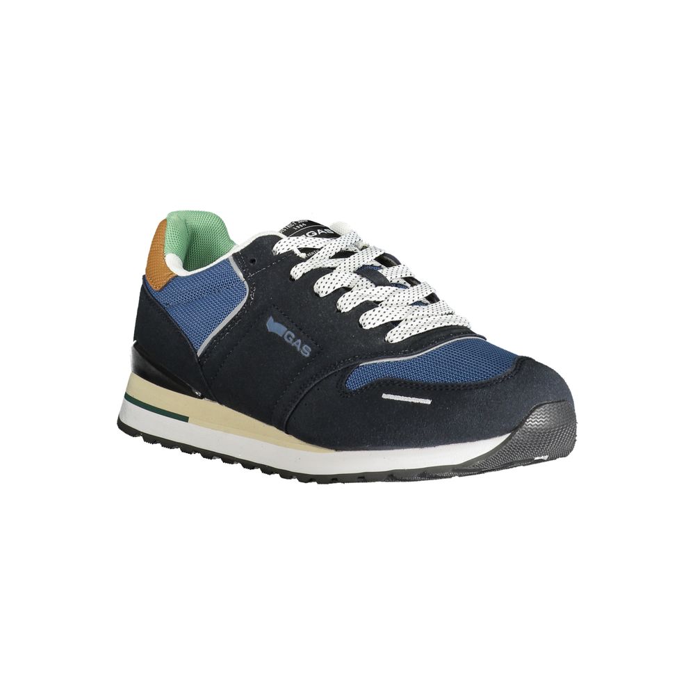 Gas Blue Polyester Men Sneaker - Image 2