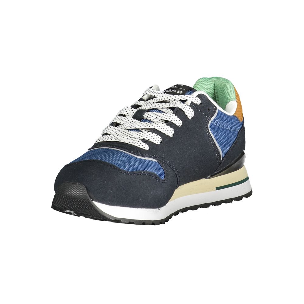Gas Blue Polyester Men Sneaker - Image 3