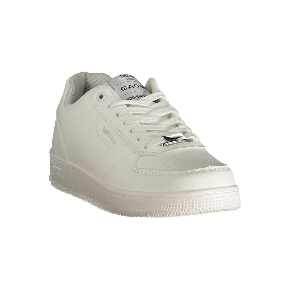 Gas White Polyester Women Sneaker - Image 2