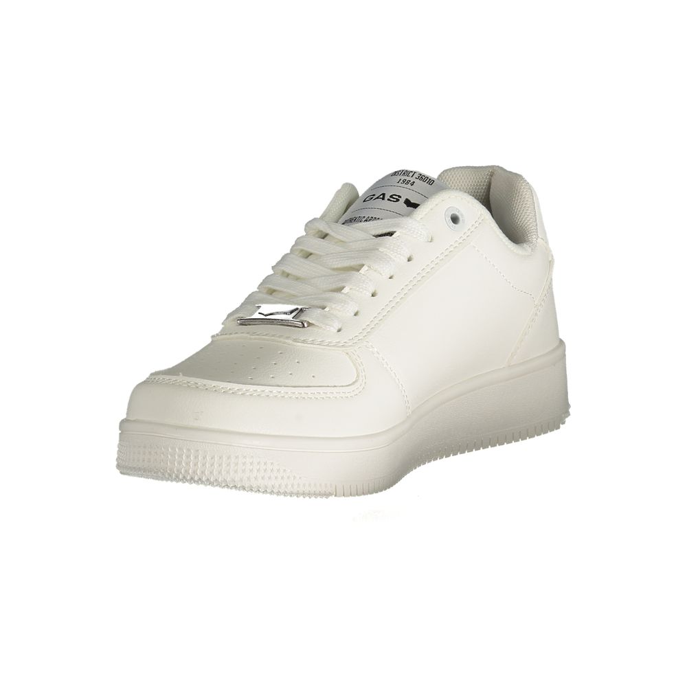 Gas White Polyester Women Sneaker - Image 3