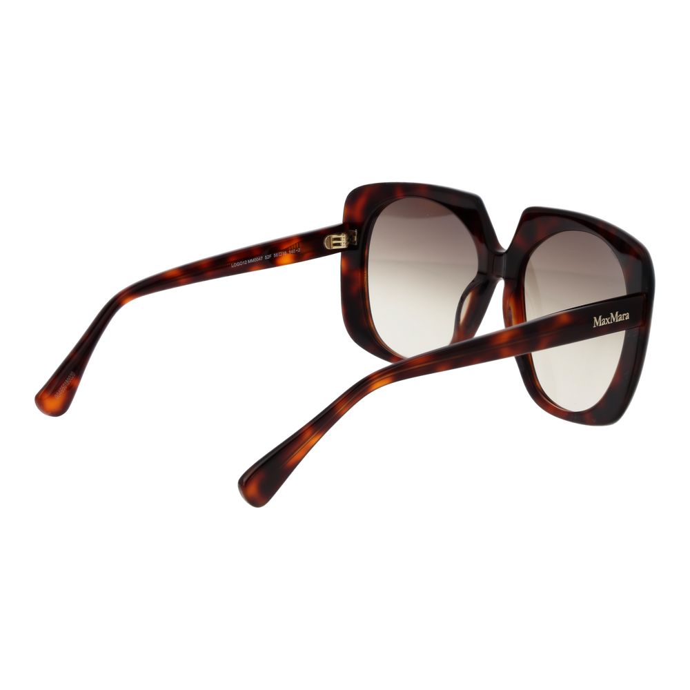 Max Mara Brown Acetate Sunglasses - Image 3