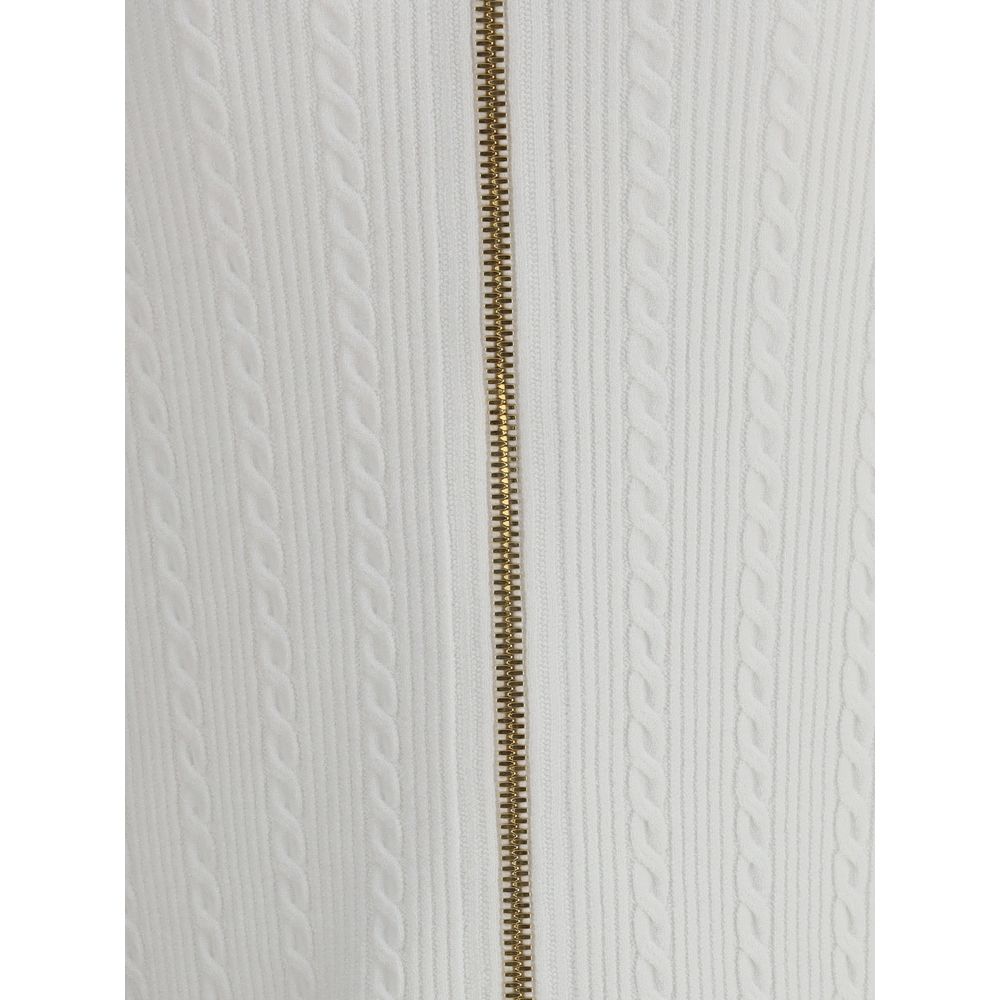 Balmain White Viscose Midi Skirt - Image 4